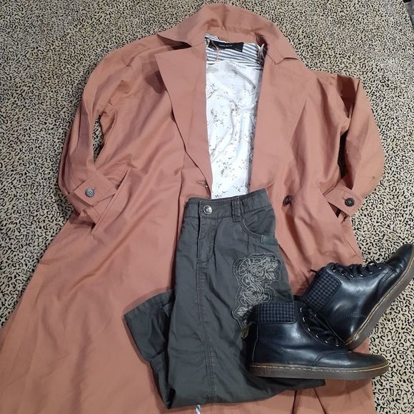 ☔ZARA WATER RESISTANT SPRING TRENCH☔XS - Picture 8 of 9